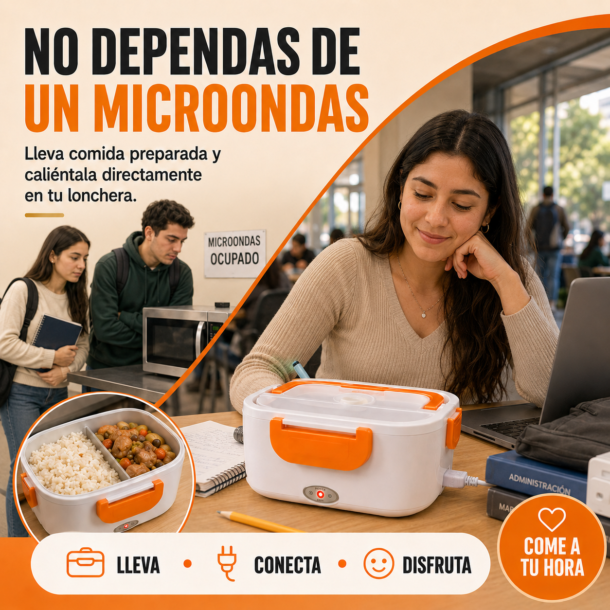 HeatBox™ DISFRUTA TU COMIDA CALIENTE DONDE TRABAJES