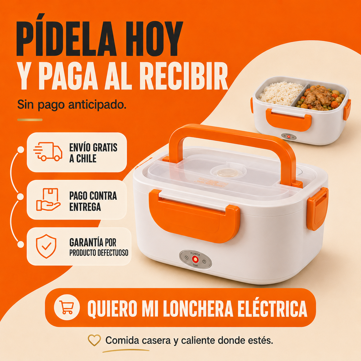 HeatBox™ DISFRUTA TU COMIDA CALIENTE DONDE TRABAJES
