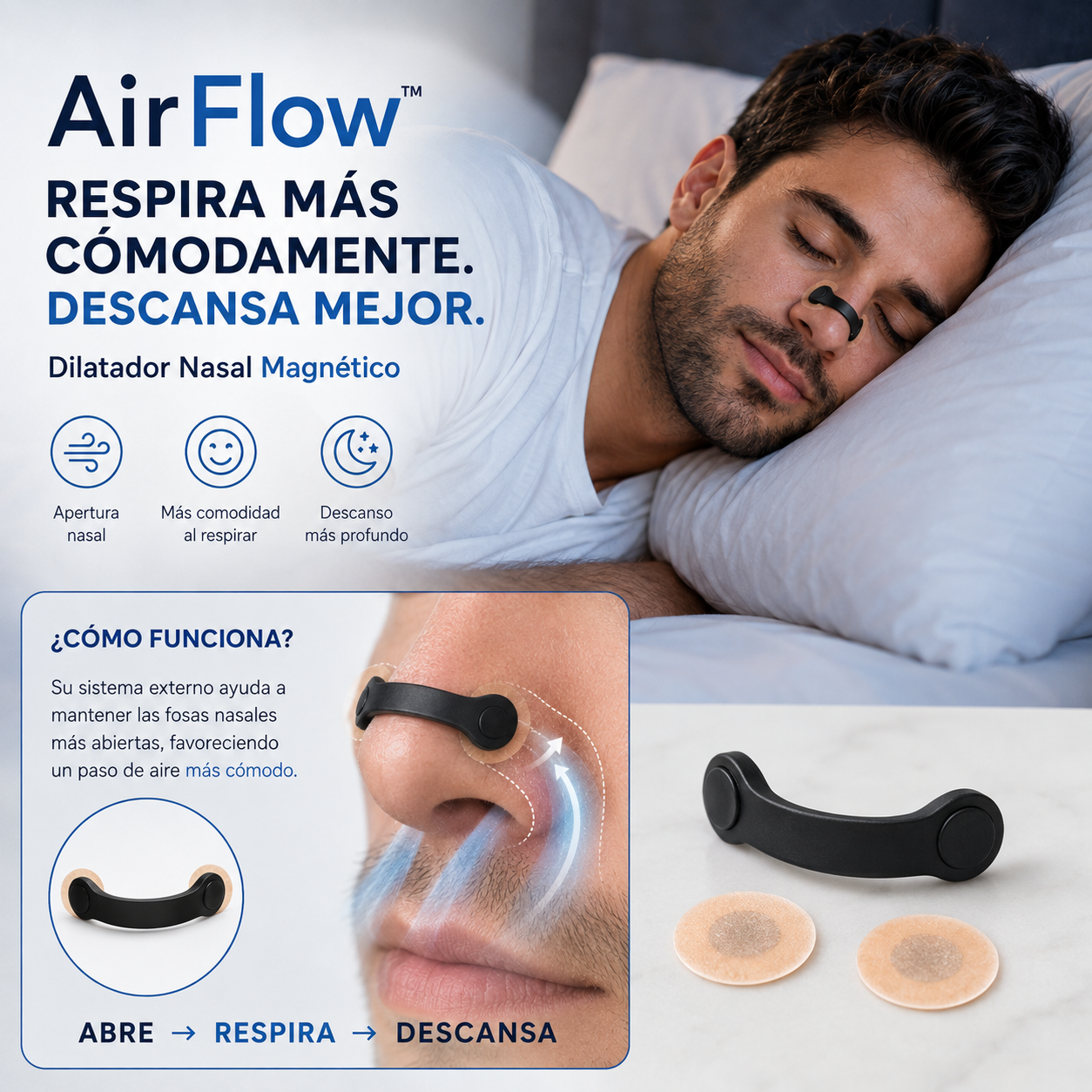 AirFlow™ — Dilatador Nasal Magnético
